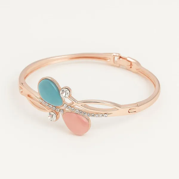 Rose_Gold_Butterfly-Inspired_Bangle_Bracelet_with_Blue_&_Pink_Enamel_Stones_|_Crystal_Accents_|_Elegant_Fashion_Jewelry_for_Women_&_Girls