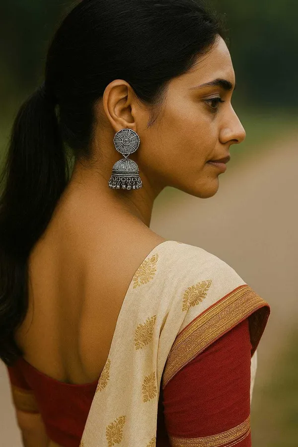 Silver_Alloy_Jhumki_Earring_For_Women