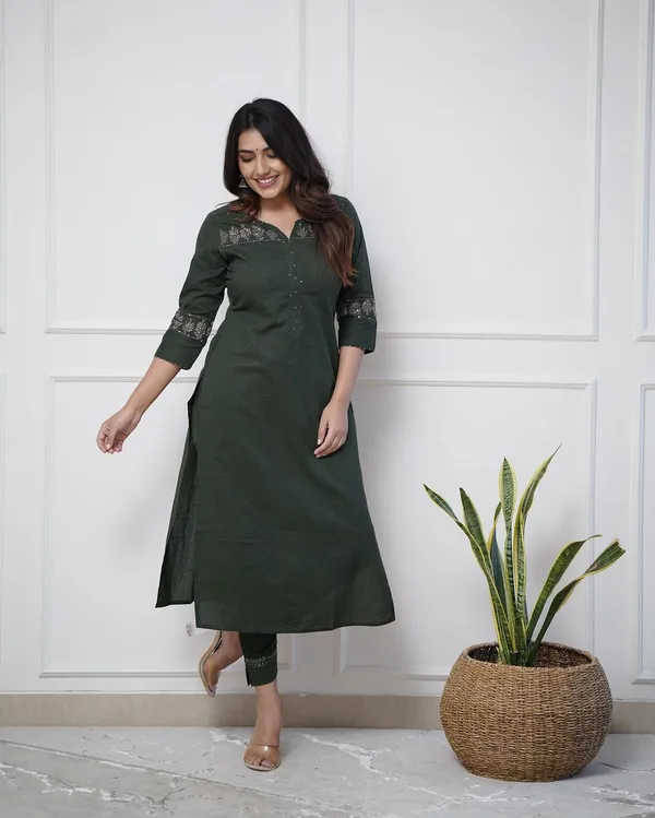BOTTAL_GREEN_YOG_KURTI_WITH_PANT_