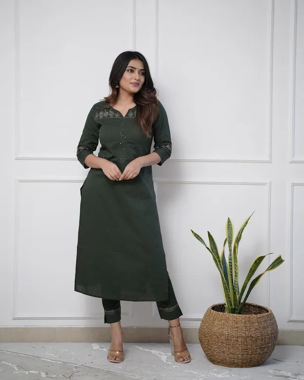 BOTTAL_GREEN_YOG_KURTI_WITH_PANT_