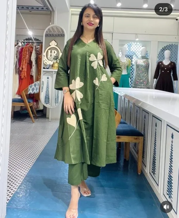 Green_Patch_Work_Co-Ord_Set_For_Women