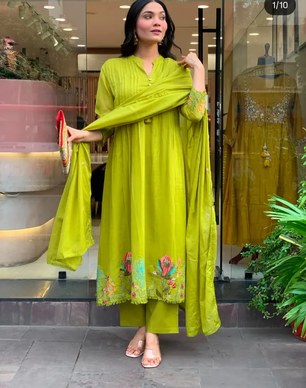 GREEN_PRINTEX_NEW_EMBORIDERY_KURTI_WITH_PANT_AND_DUPPTA_SAT_
