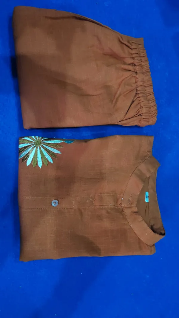 Rust_Embroidery_Co-Ord_Set_For_Women