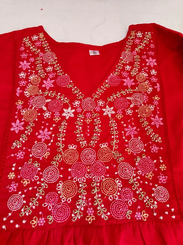 RED_YOG_ANKARLI_KURTI_WITH_PANT_AND_DUPPTA_SAT_