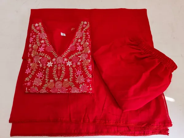 RED_YOG_ANKARLI_KURTI_WITH_PANT_AND_DUPPTA_SAT_