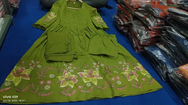 Green_Kurta,_Pant_&_Dupatta_For_Women_&_Girls