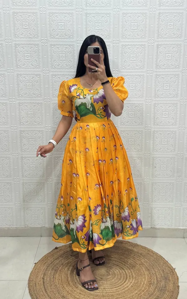 NEW_DESIGNER_COW_PRINTED_DRESS_WITH_GORGEOUS_LOOK
