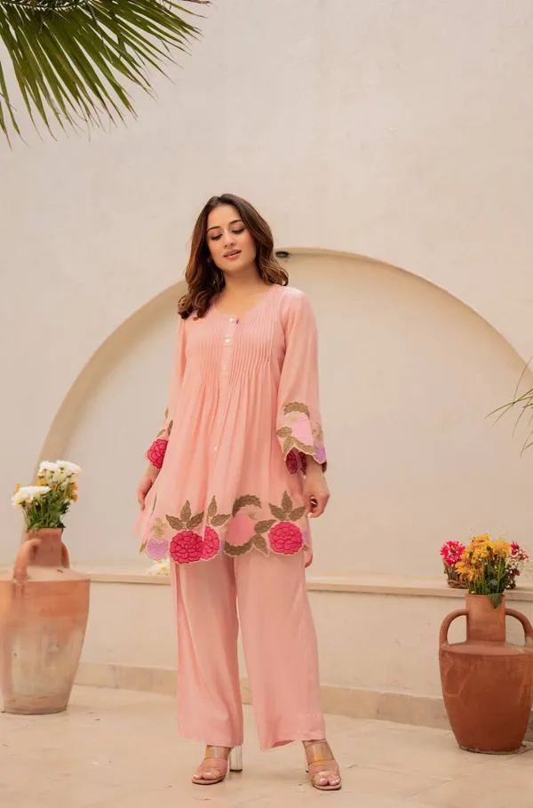 NEW_DESIGNER_SUMMER_WEAR_TOP_AND_BOTTOM_CO-ORD_SET