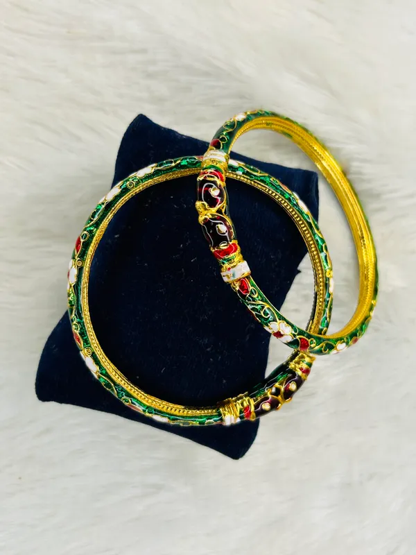 Green_Copper_&_Brass_Premium_&_Elegant_Meenakari_Kada_For_Women_(_Set_Of_2_)