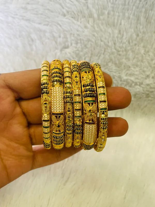 Unique_Combo_set_of_Rajvi_Kada_and_Bangle_Premium_Meenakari_and_Elegant_Bangles