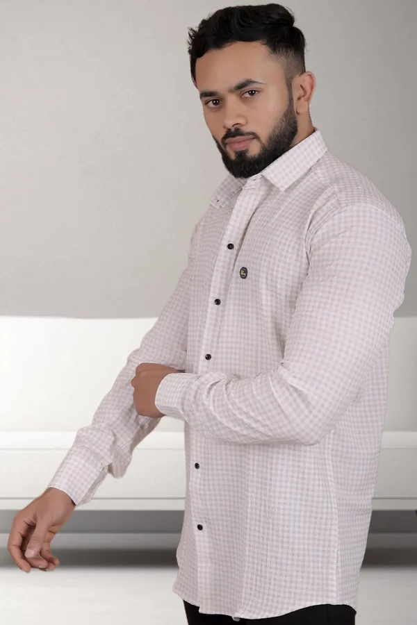 Brown_Polycotton_Full_Sleeve_Checkered_Shirt_For_Men