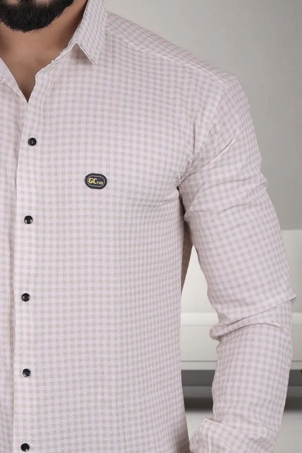 Brown_Polycotton_Full_Sleeve_Checkered_Shirt_For_Men