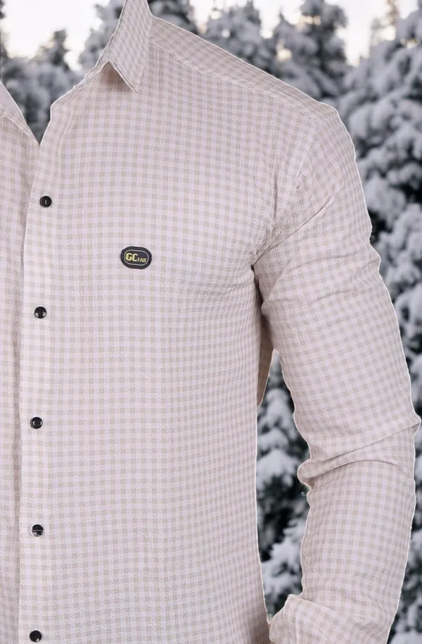 Brown_&_White_Cotton_Blend_Full_Sleeve_Checkered_Shirt_For_Men