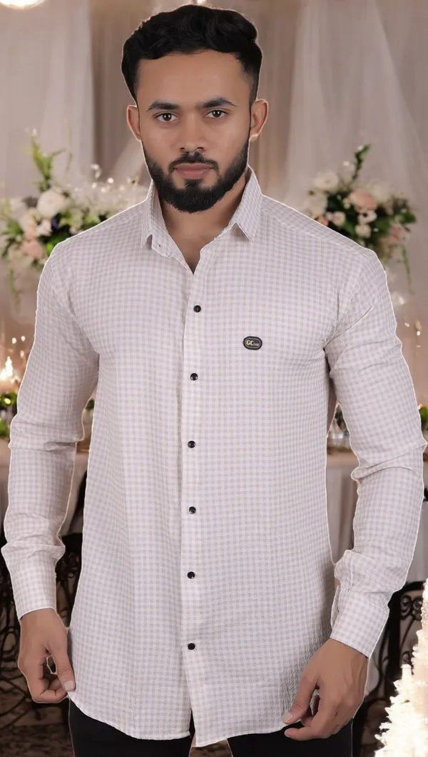 Brown_Cotton_Blend_Full_Sleeve_Self_Design_Shirt_For_Men