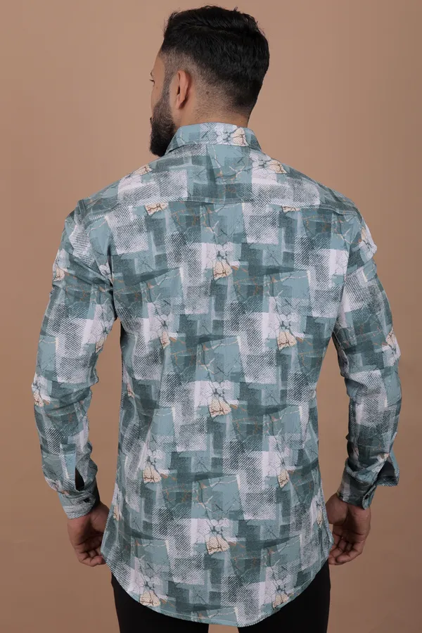 Dark_Green_Cotton_Blend_Full_Sleeve_Printed_Shirt_For_Men
