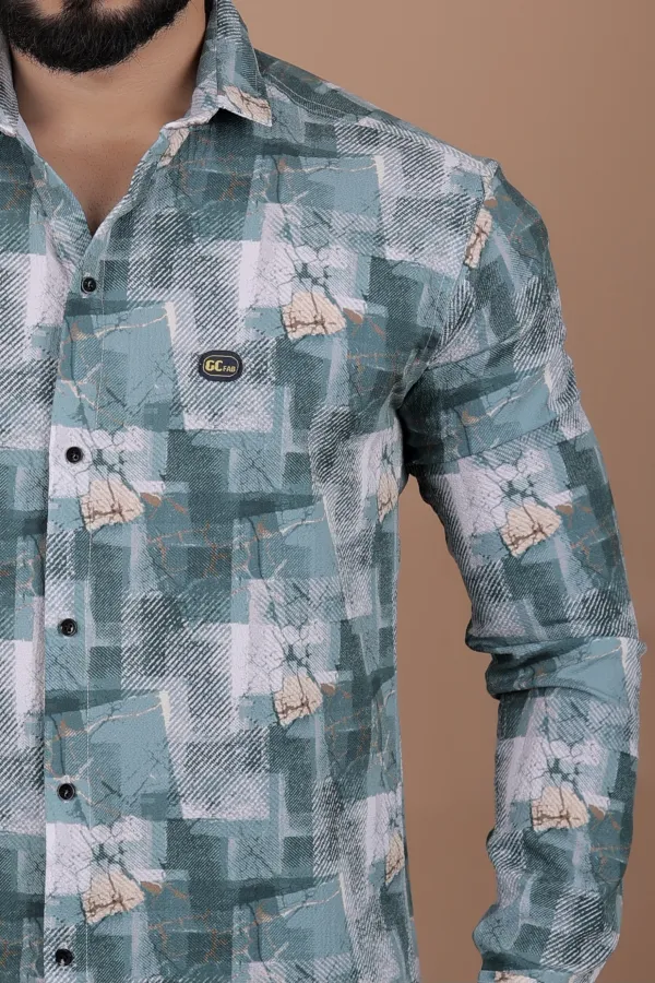 Dark_Green_Cotton_Blend_Full_Sleeve_Printed_Shirt_For_Men