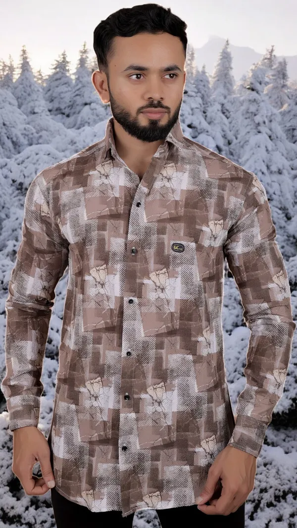 Brown_Cotton_Blend_Full_Sleeve_Checkered_Shirt_For_Men