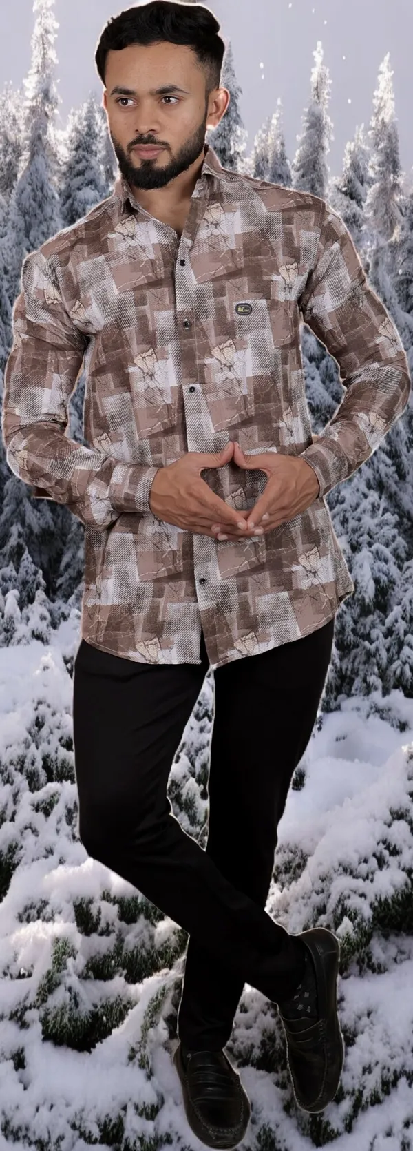 Brown_Cotton_Blend_Full_Sleeve_Checkered_Shirt_For_Men