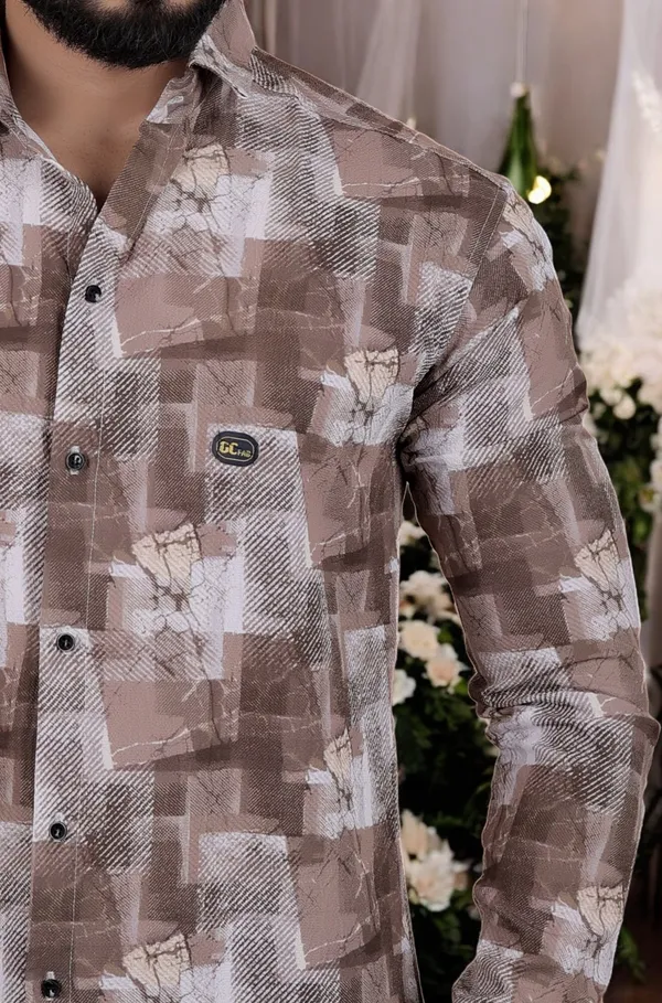 Brown_Cotton_Blend_Full_Sleeve_Self_Design_Shirt_For_Men