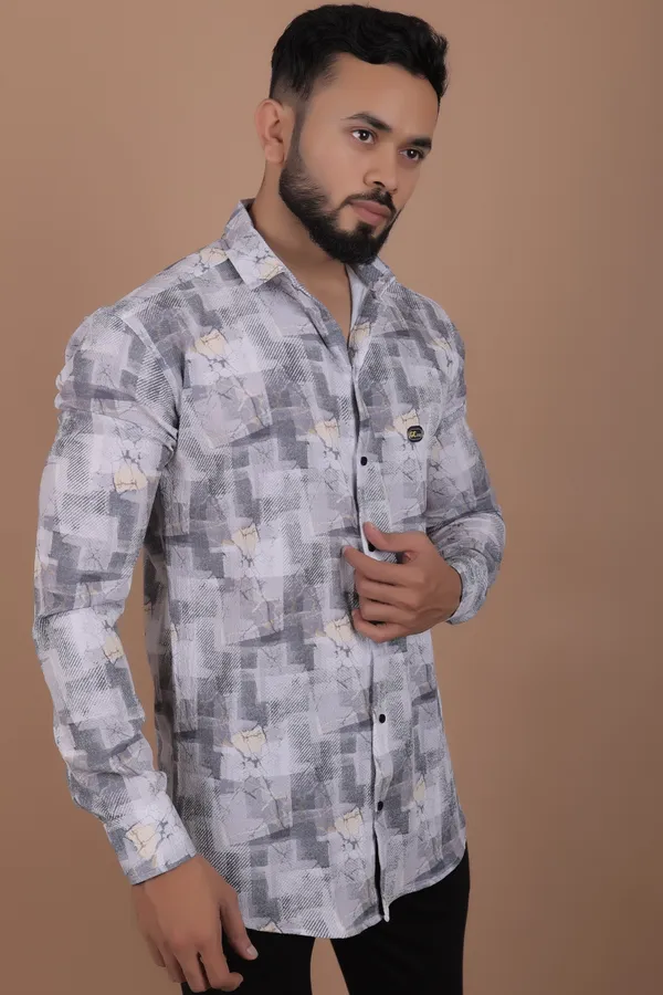 Grey_Cotton_Blend_Full_Sleeve_Printed_Shirt_For_Men