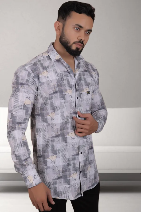 Grey_Polycotton_Full_Sleeve_Printed_Shirt_For_Men