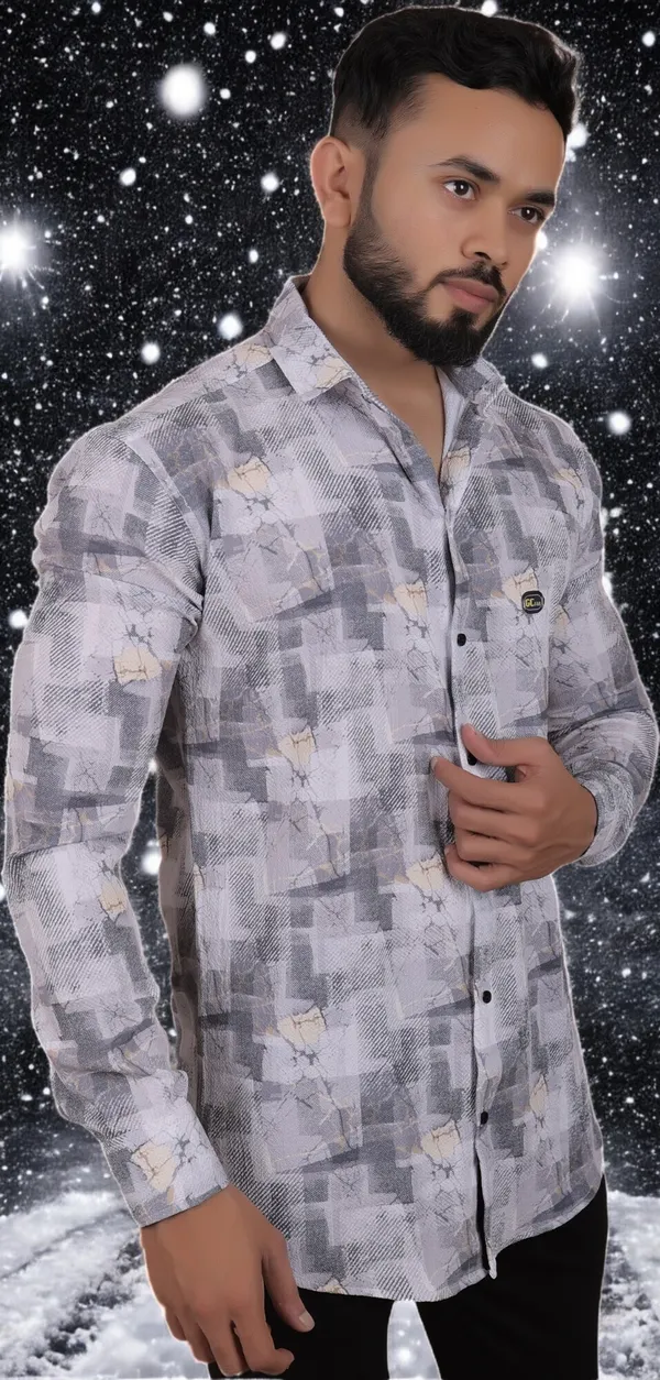 Grey_Cotton_Blend_Full_Sleeve_Checkered_Shirt_For_Men