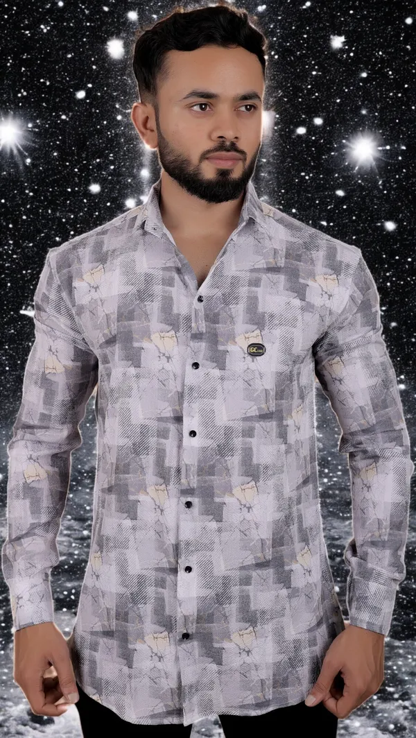 Grey_Cotton_Blend_Full_Sleeve_Checkered_Shirt_For_Men