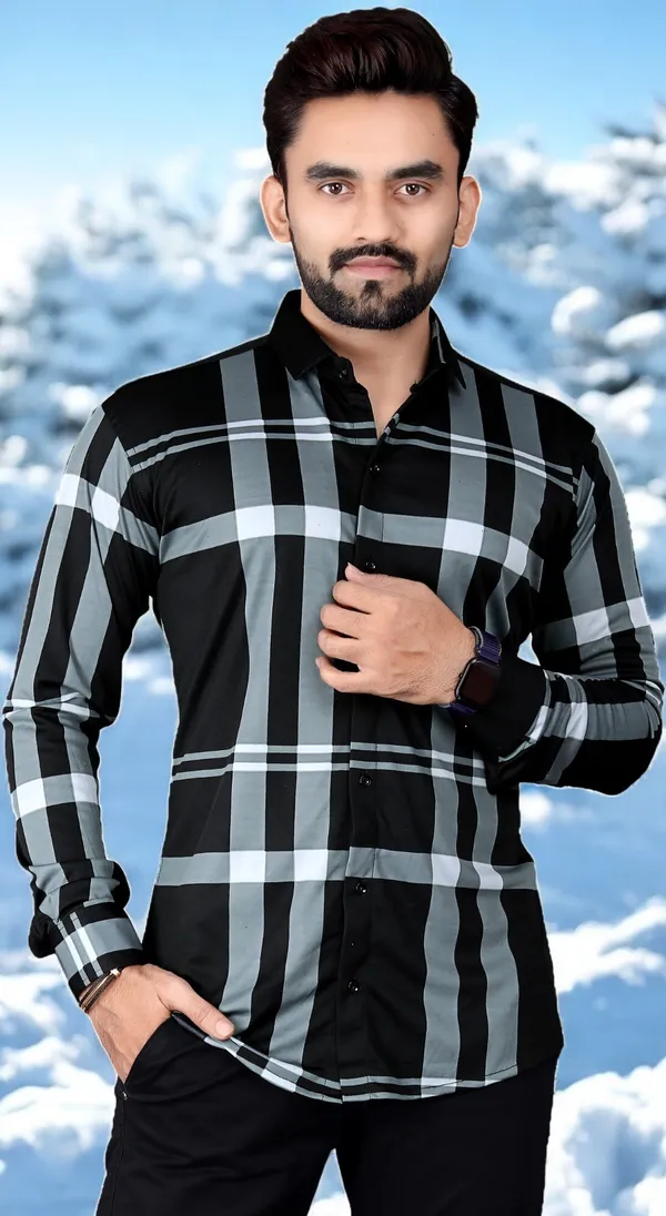 Black_Lycra_Blend_Full_Sleeve_Printed_Shirt_For_Men