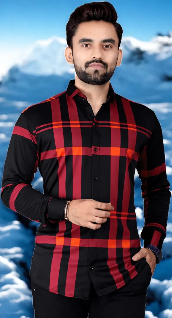 Red_&_Black_Lycra_Blend_Full_Sleeve_Printed_Shirt_For_Men