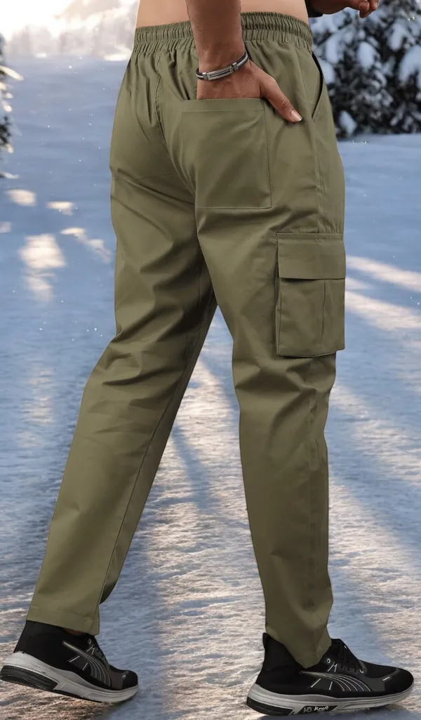 Light_Green_Pure_Cotton_Solid_Casual_Trousers_For_Men