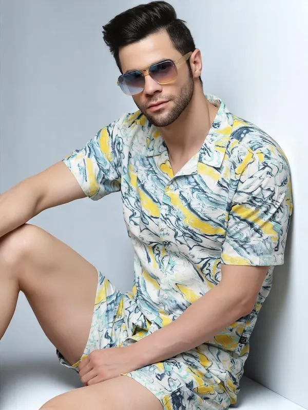Multicolor_Cotton_Self_Design_Night_Suit_Set_For_Men