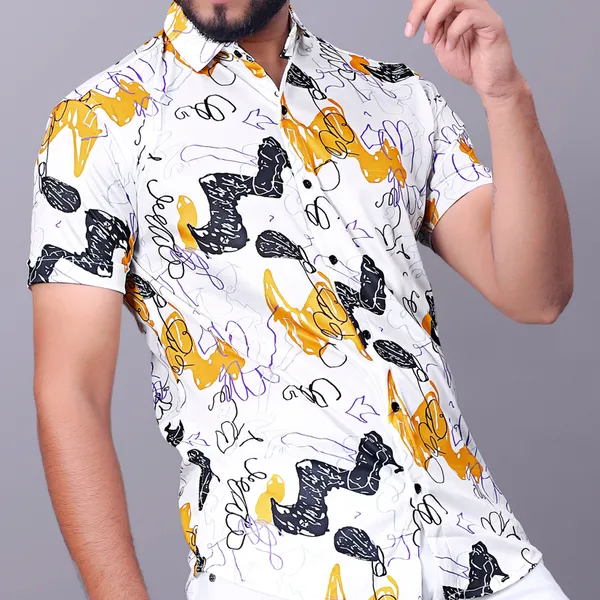 Multicolor_Cotton_Lycra_Half_Sleeve_Printed_Shirt_For_Men