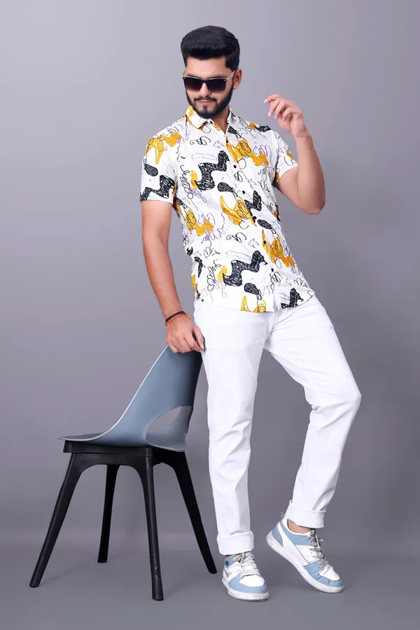 Multicolor_Cotton_Lycra_Half_Sleeve_Printed_Shirt_For_Men