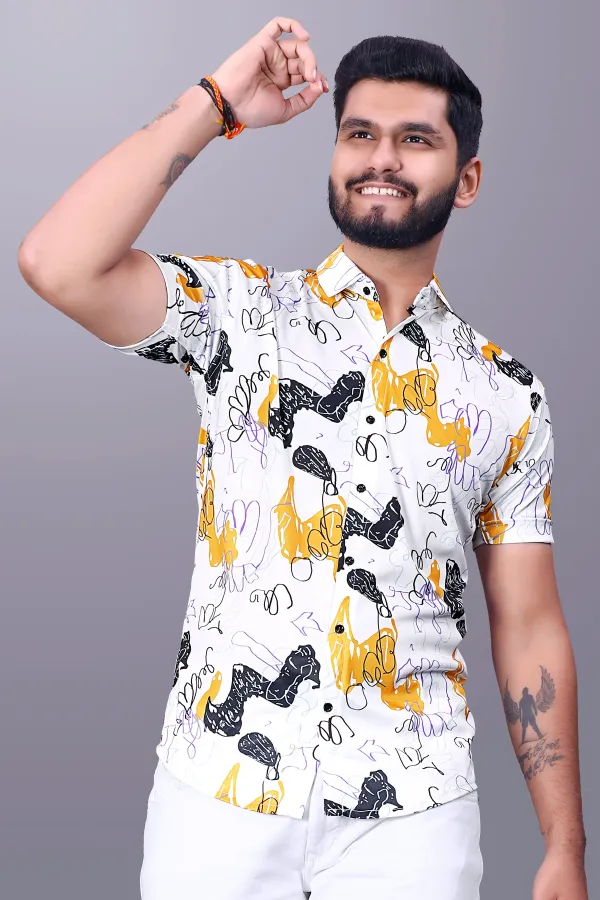 Multicolor_Cotton_Lycra_Half_Sleeve_Printed_Shirt_For_Men
