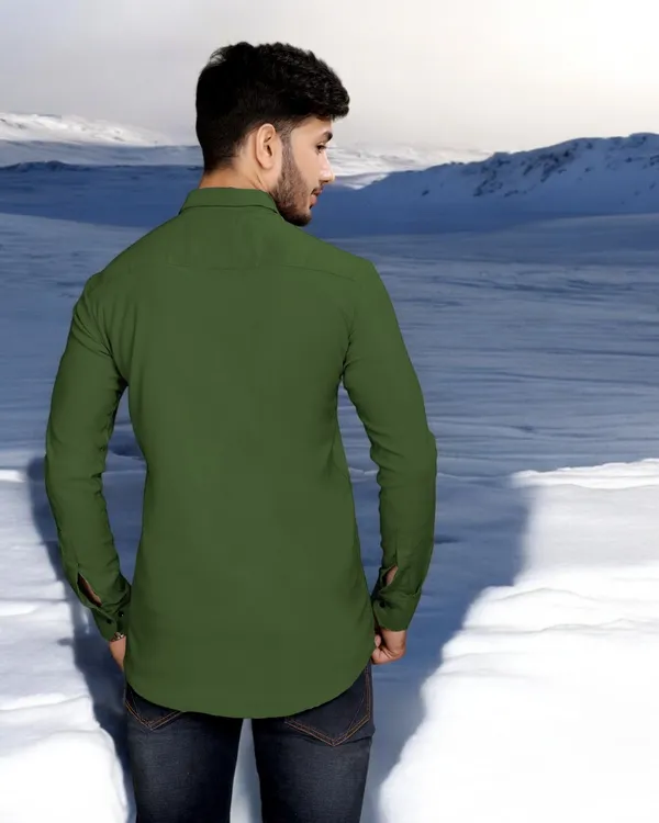 Green_Cotton_Blend_Full_Sleeve_Solid_Shirt_For_Men