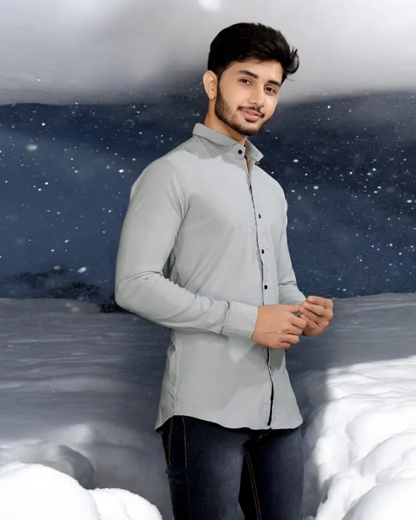 Grey_Cotton_Blend_Full_Sleeve_Solid_Shirt_For_Men