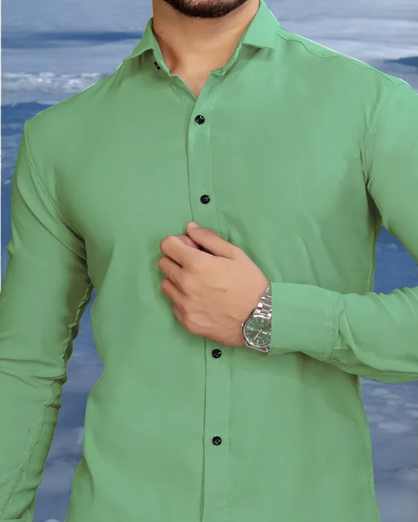 Light_Green_Cotton_Blend_Full_Sleeve_Solid_Shirt_For_Men