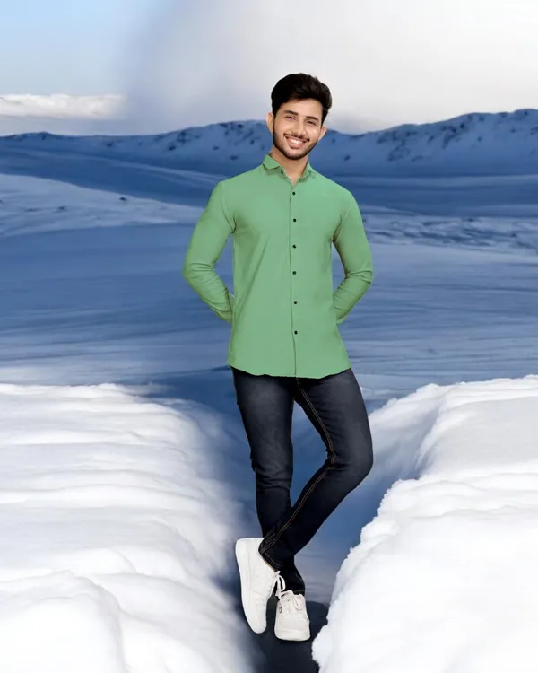 Light_Green_Cotton_Blend_Full_Sleeve_Solid_Shirt_For_Men