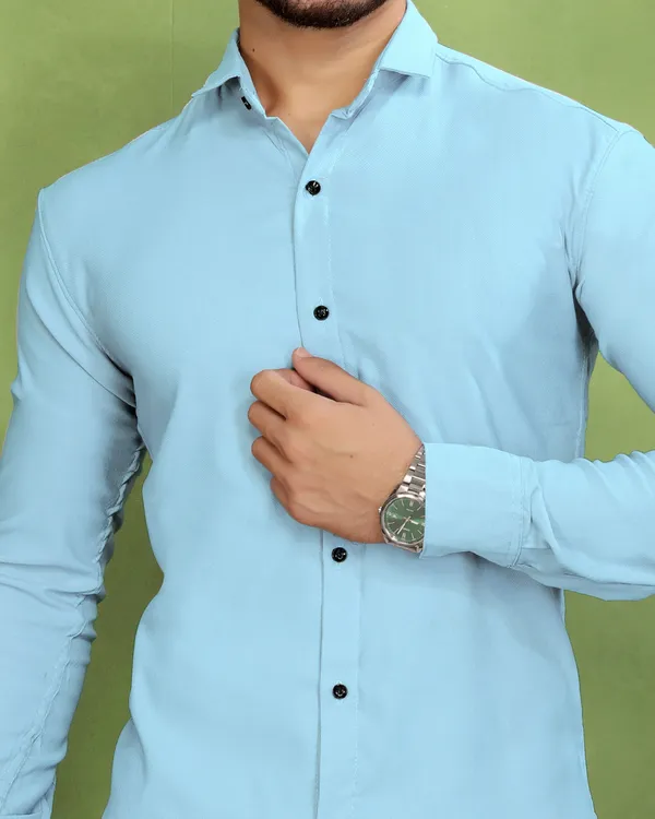 Light_Blue_Cotton_Blend_Full_Sleeve_Solid_Shirt_For_Men