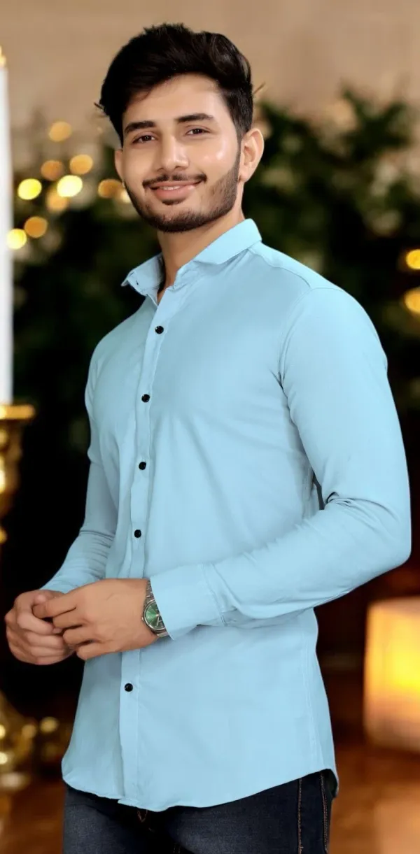 Light_Blue_Cotton_Blend_Full_Sleeve_Solid_Shirt_For_Men