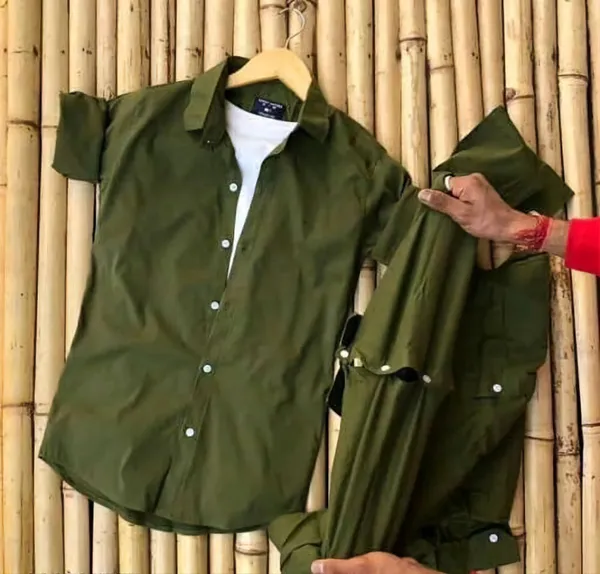 Green_Cotton_Blend_Full_Sleeve_Solid_Shirt_For_Men