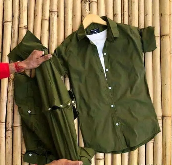 Green_Cotton_Blend_Full_Sleeve_Solid_Shirt_For_Men