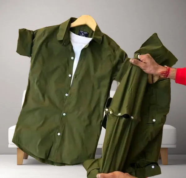Green_Cotton_Blend_Full_Sleeve_Solid_Shirt_For_Men