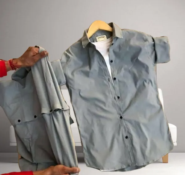 Grey_Cotton_Blend_Full_Sleeve_Solid_Shirt_For_Men