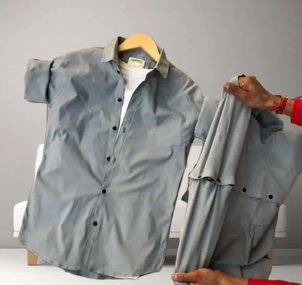 Grey_Cotton_Blend_Full_Sleeve_Solid_Shirt_For_Men
