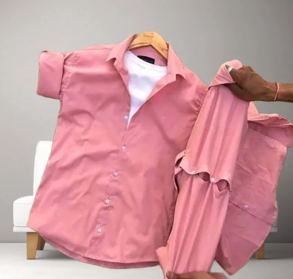 Pink_Cotton_Blend_Full_Sleeve_Solid_Shirt_For_Men