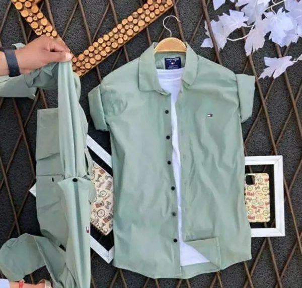 Light_Green_Cotton_Blend_Full_Sleeve_Solid_Shirt_For_Men