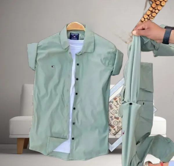 Light_Green_Cotton_Blend_Full_Sleeve_Solid_Shirt_For_Men