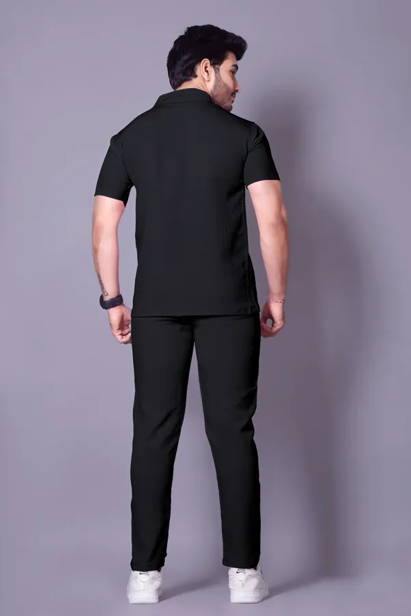 Black_Polycotton_Self_Design_Night_Suit_Set_For_Men