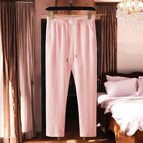 Pink_Polycotton_Solid_Track_Suit_Pant_For_Men